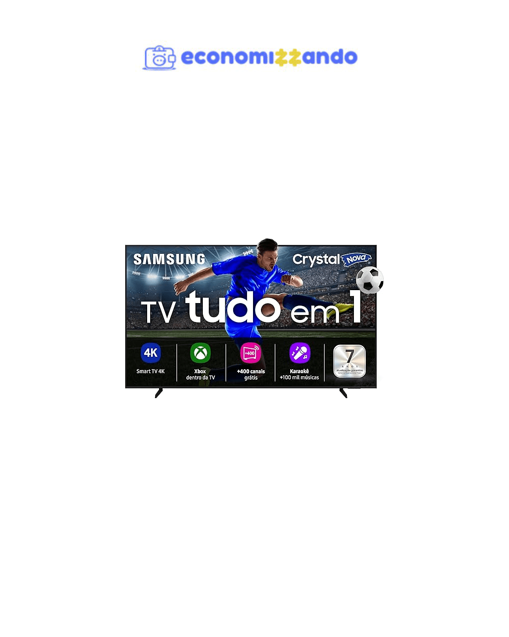 Samsung Smart TV 65" Crystal UHD 4K U8100F 2025