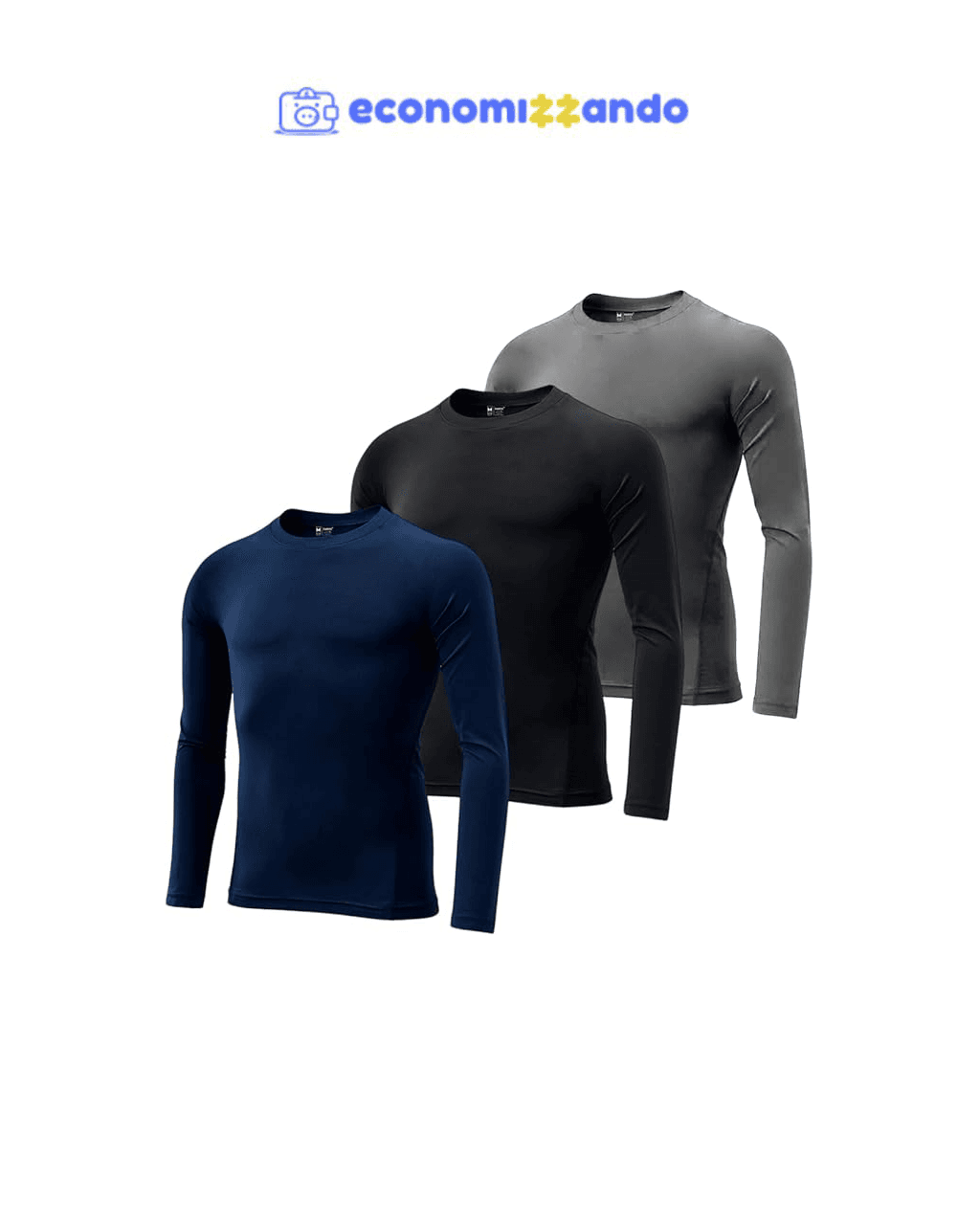 Kit 3 Camisetas Térmicas Proteção Solar Uv 50  Manga Longa Dry Fit by ZAROC