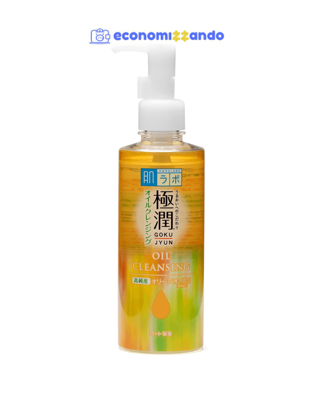 Gokujyun Oil Cleasing - Óleo Removedor de Maquiagem com Ácido Hialurônico 200ml, Hada Labo