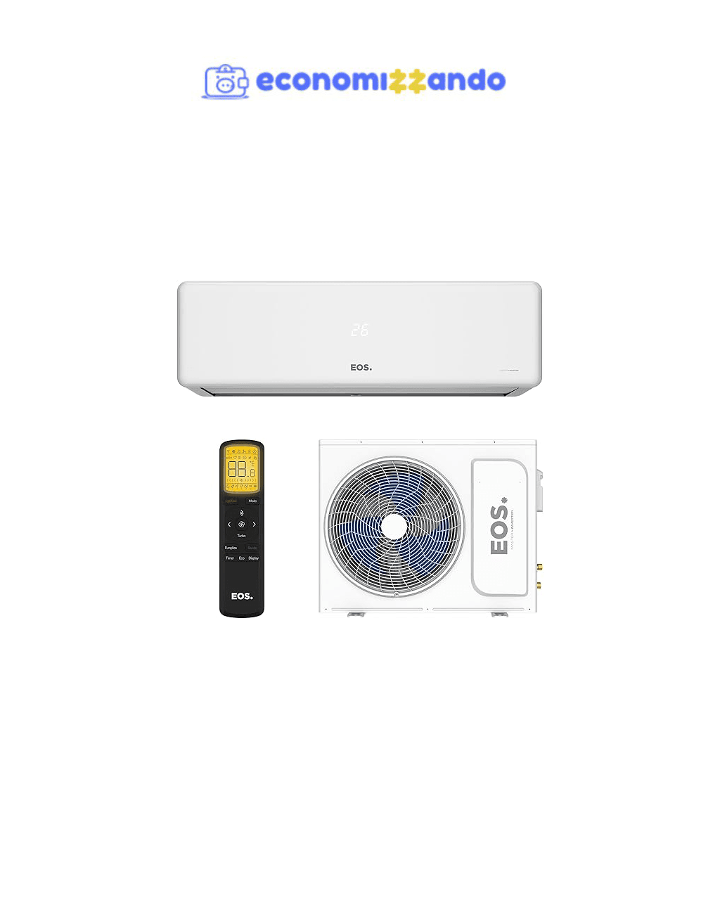Ar-Condicionado Split Inverter EOS Master Inverter High Wall Só Frio EASM12001IFI/EASM12001IFE 220V
