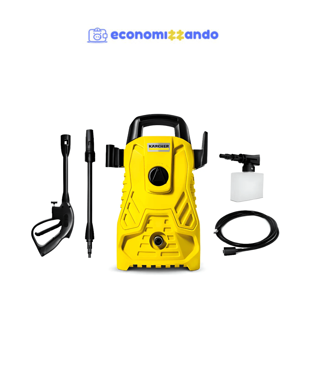 Lavadora de Alta pressão Kärcher Compacta 1500 PSI/Libras 1200W 300L/h com Aplicador de Detergente e Lança Regulável 220v