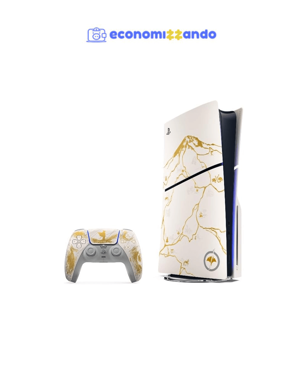 Pack do console PlayStation®5 – Edição Limitada Ouro - Ghost of Yōtei