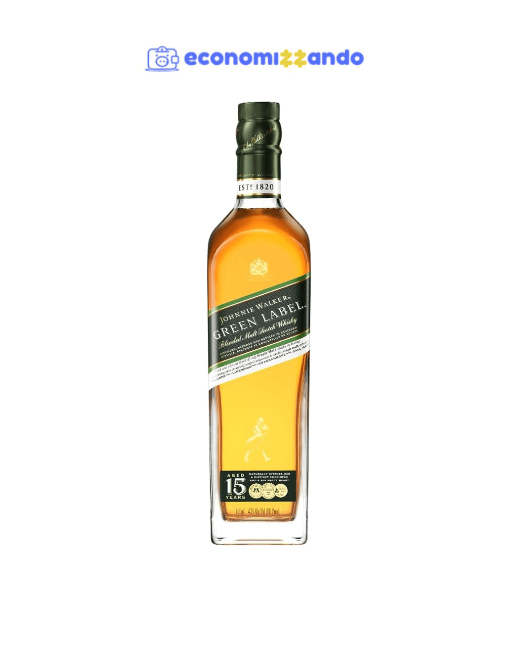 Whisky Johnnie Walker Green Label 750ml