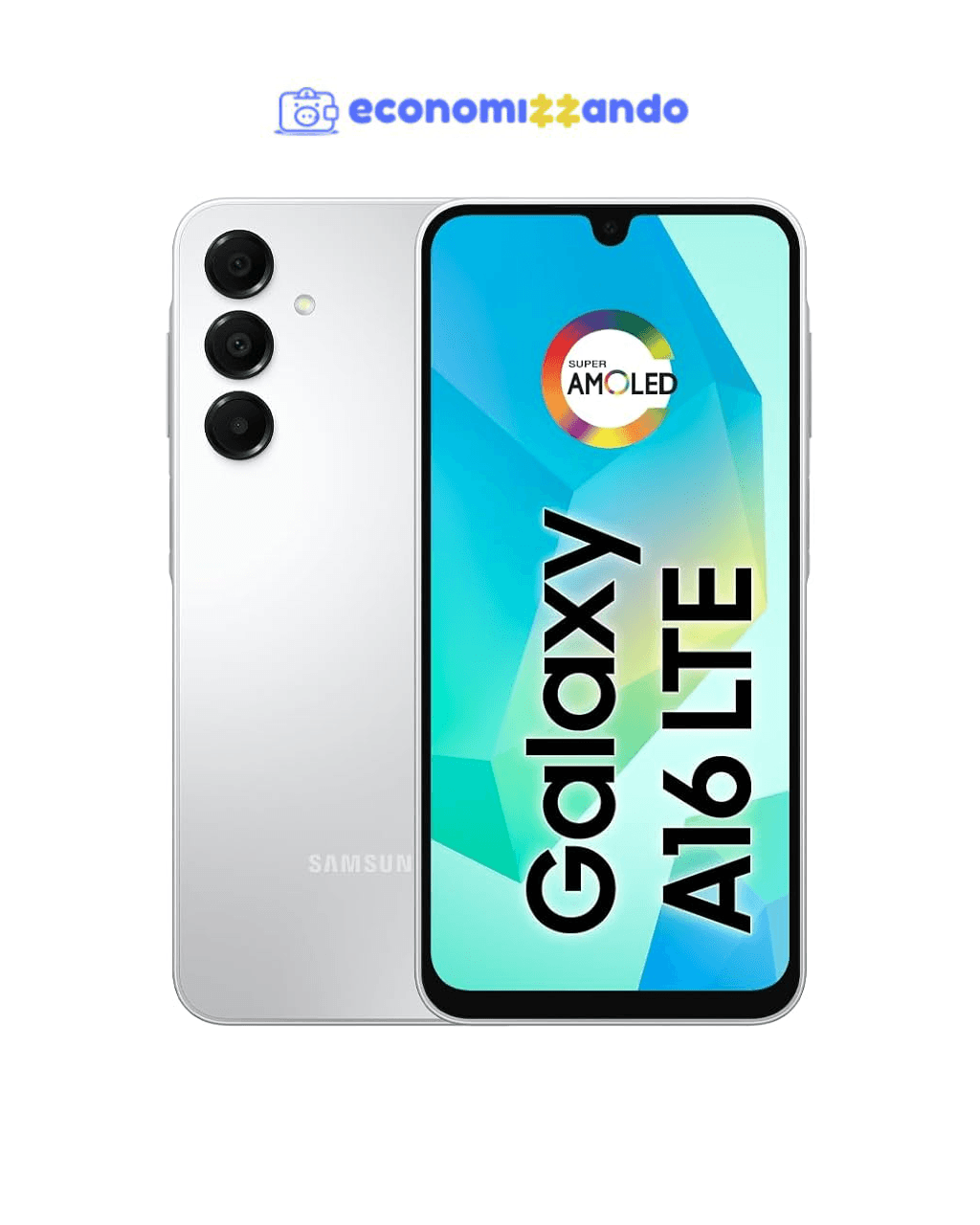 Celular Samsung Galaxy A16, 256GB   8GB RAM, Câmera de até 50MP, Tela 6.7", NFC, IP54, Bateria 5000 mAh - Cinza