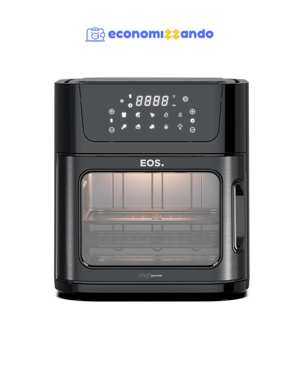 Fritadeira Air Fryer Oven Eos 15 Litros Digital Inox All Black Eaf15ip 220v