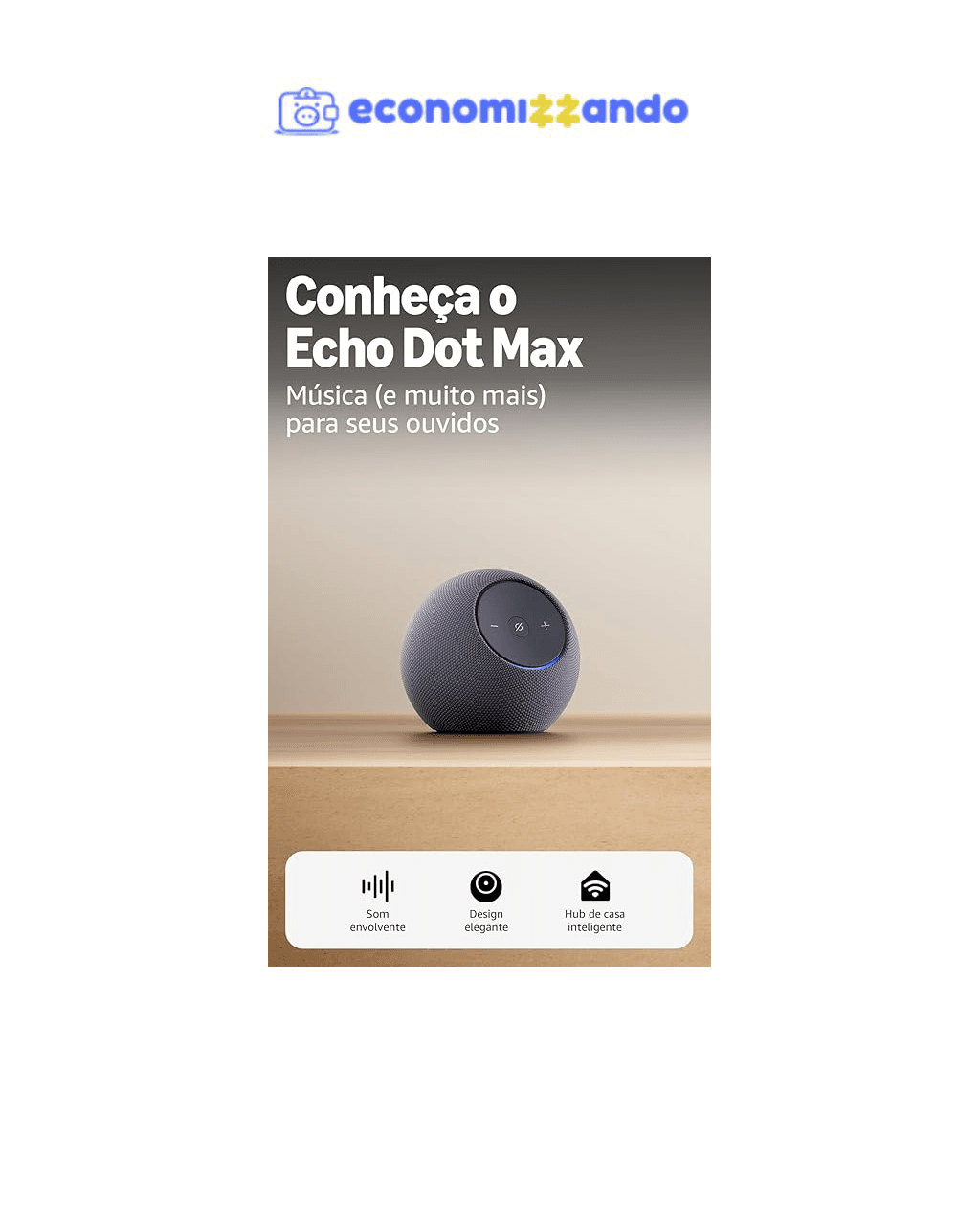 Pré-Venda Amazon Echo Dot Max (Geração mais recente)