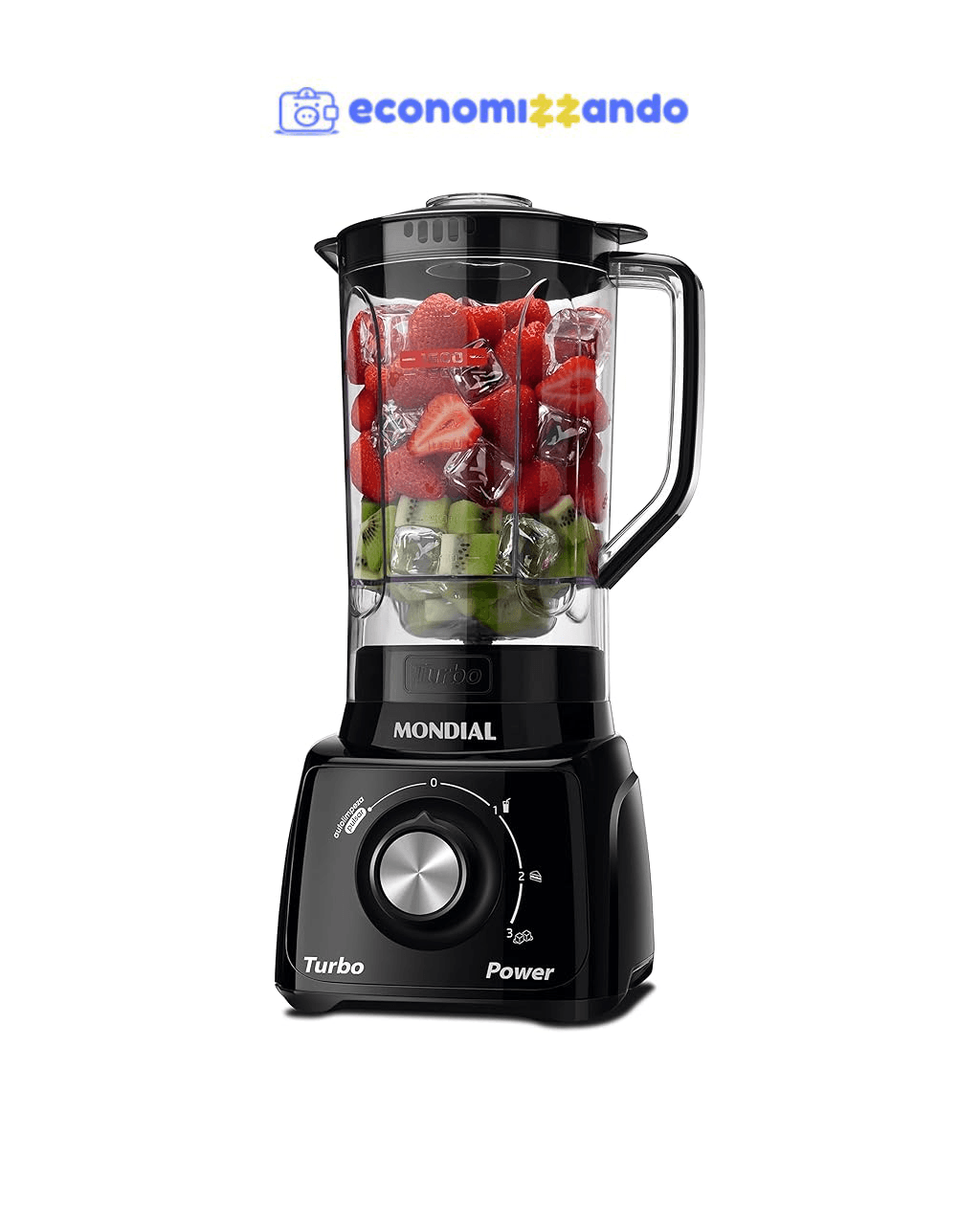 Liquidificador Turbo Full, Mondial, Preto, 900W, 220V - L-900 FB