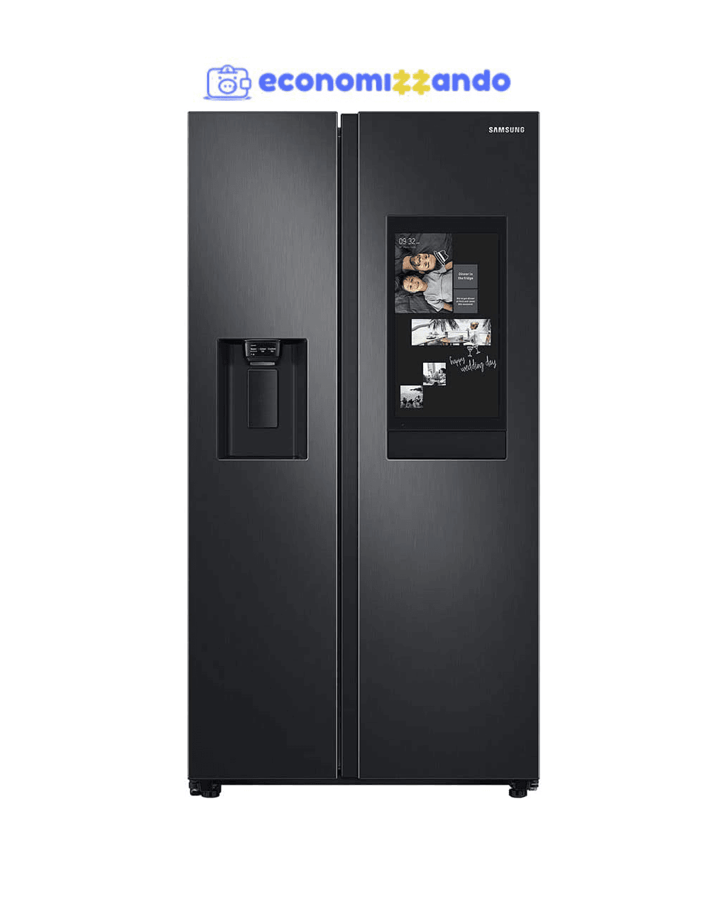 Geladeira Samsung Side By Side Black Premium 585 Litros 110V RS58T5561B1/AZ