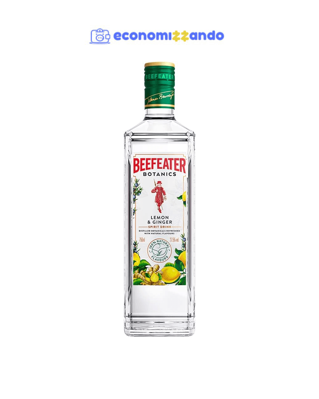 Beefeater Botanics Limão & Gengibre – 750 ml