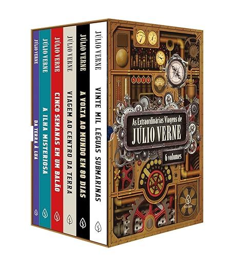 As extraordinárias viagens de Júlio Verne - Box com 6 livros