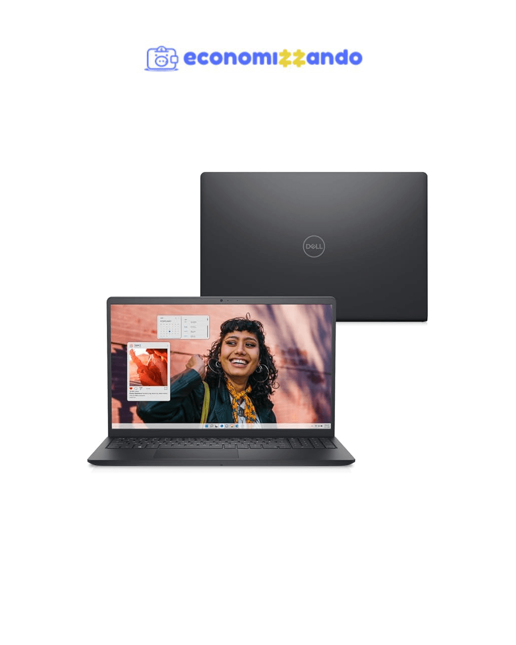 Notebook Dell Inspiron I15-I1300-A30P 15.6" Full HD 13ª Gen Intel Core i5 8GB 512GB SSD Win 11 Preto Carbono