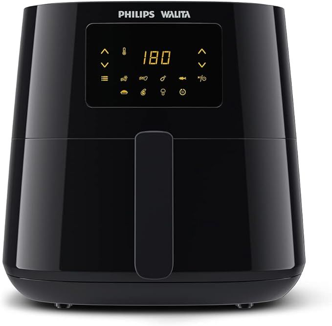Philips Walita Preta Fritadeira Airfryer Essential XL Digital, 6.2L de capacidade, Garantia internacional de dois anos, 220V, 2000W (RI9270/91)
