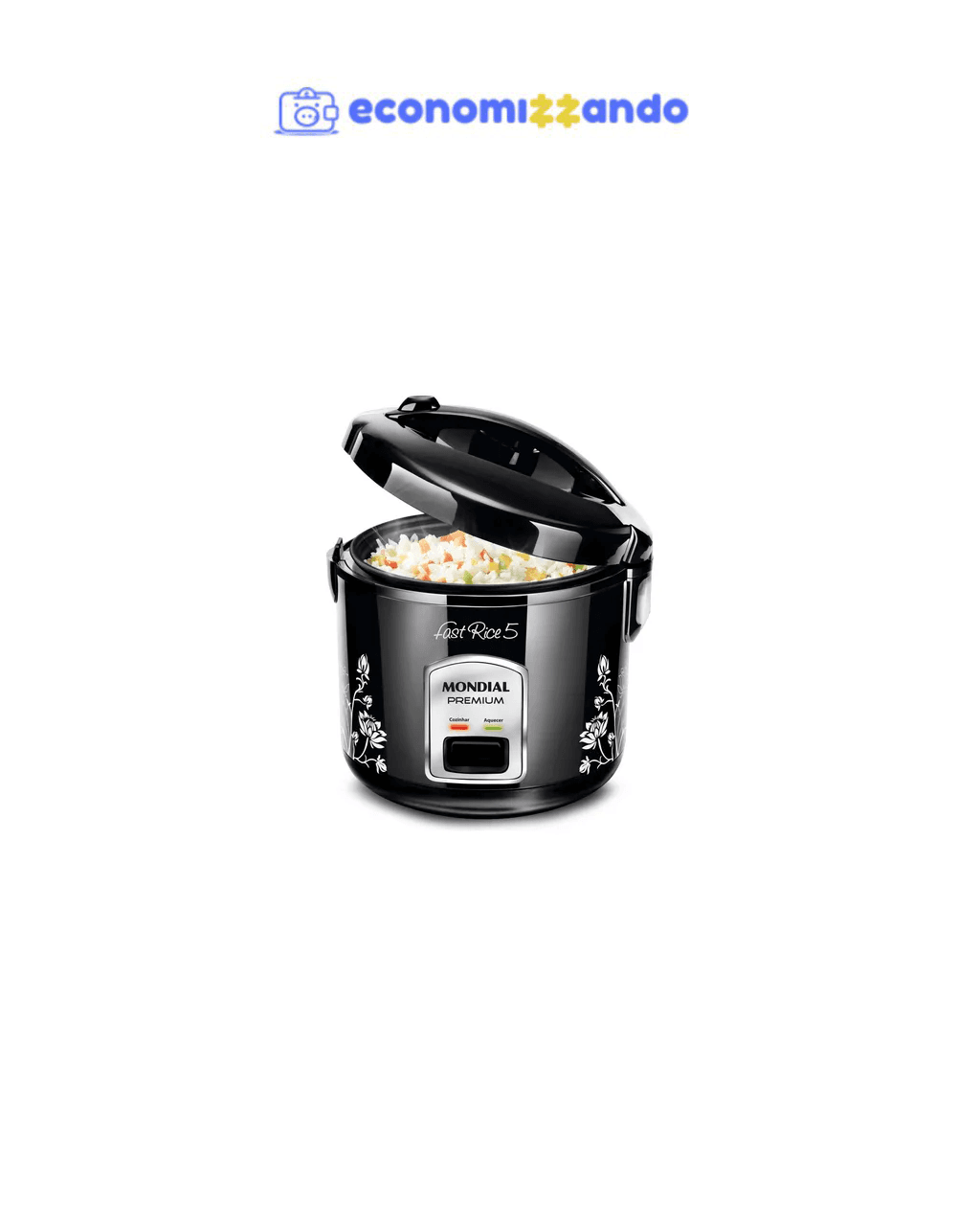 Panela De Arroz Fast Rice 5 Premium Mondial 400W - NPE-08-5X - 127V