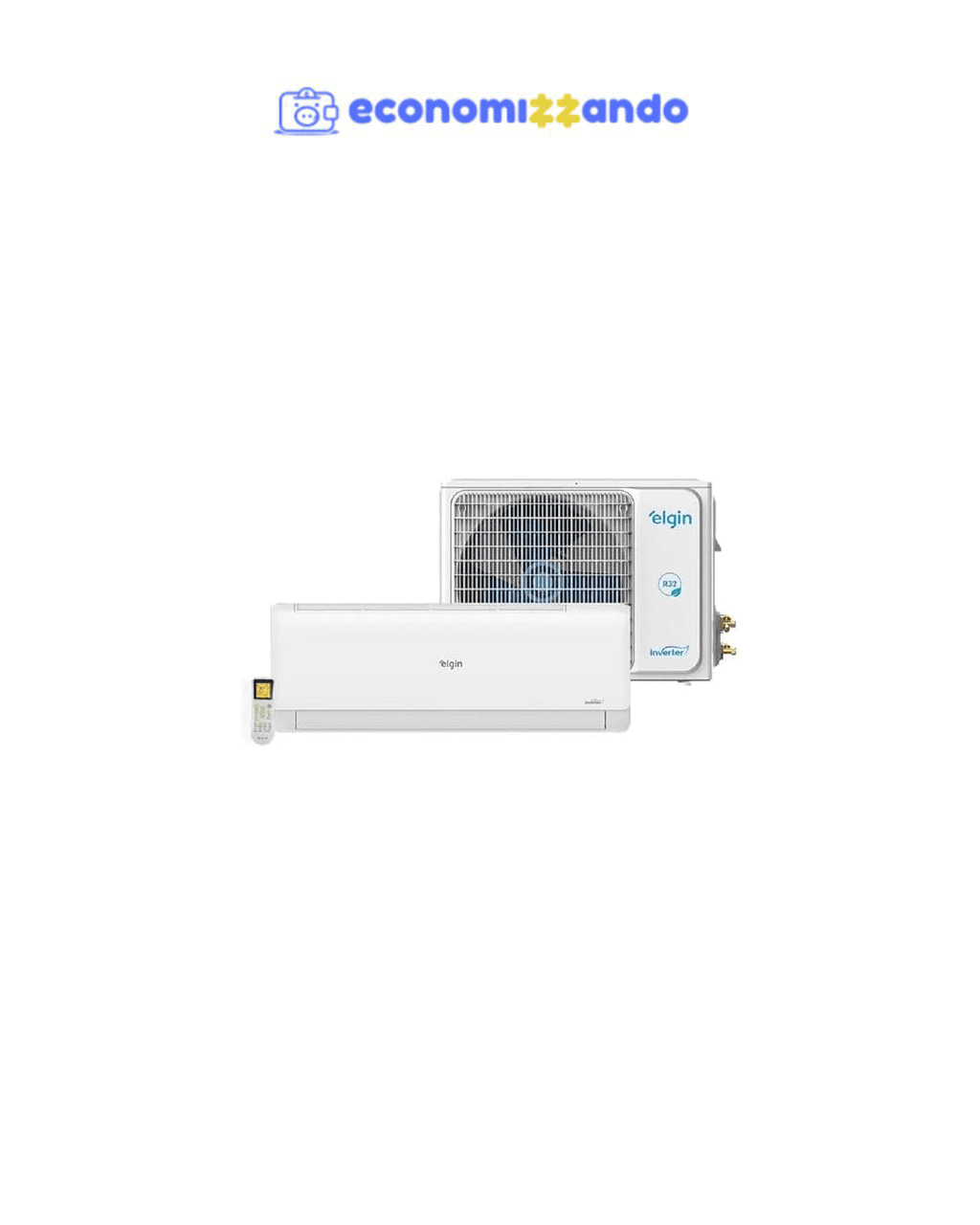 Ar Condicionado Split Hi Wall Inverter Elgin Eco 9000 BTU/h Frio 45HJFE09C2CC – 220 Volts