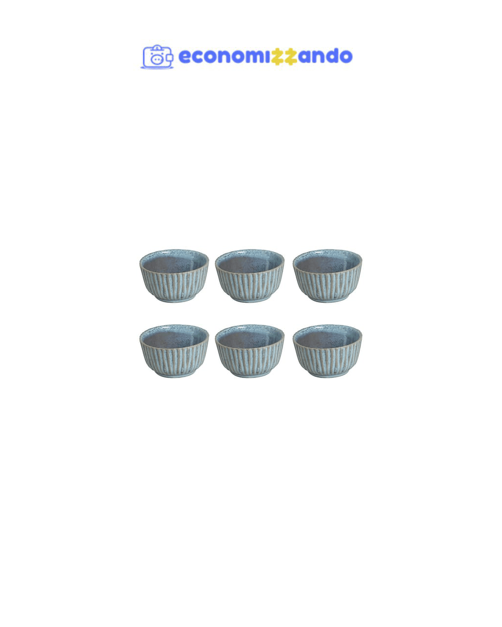 Conjunto de Ramequin Médio Porto Brasil Orgânico Breeze 9x5cm - 6 Peças