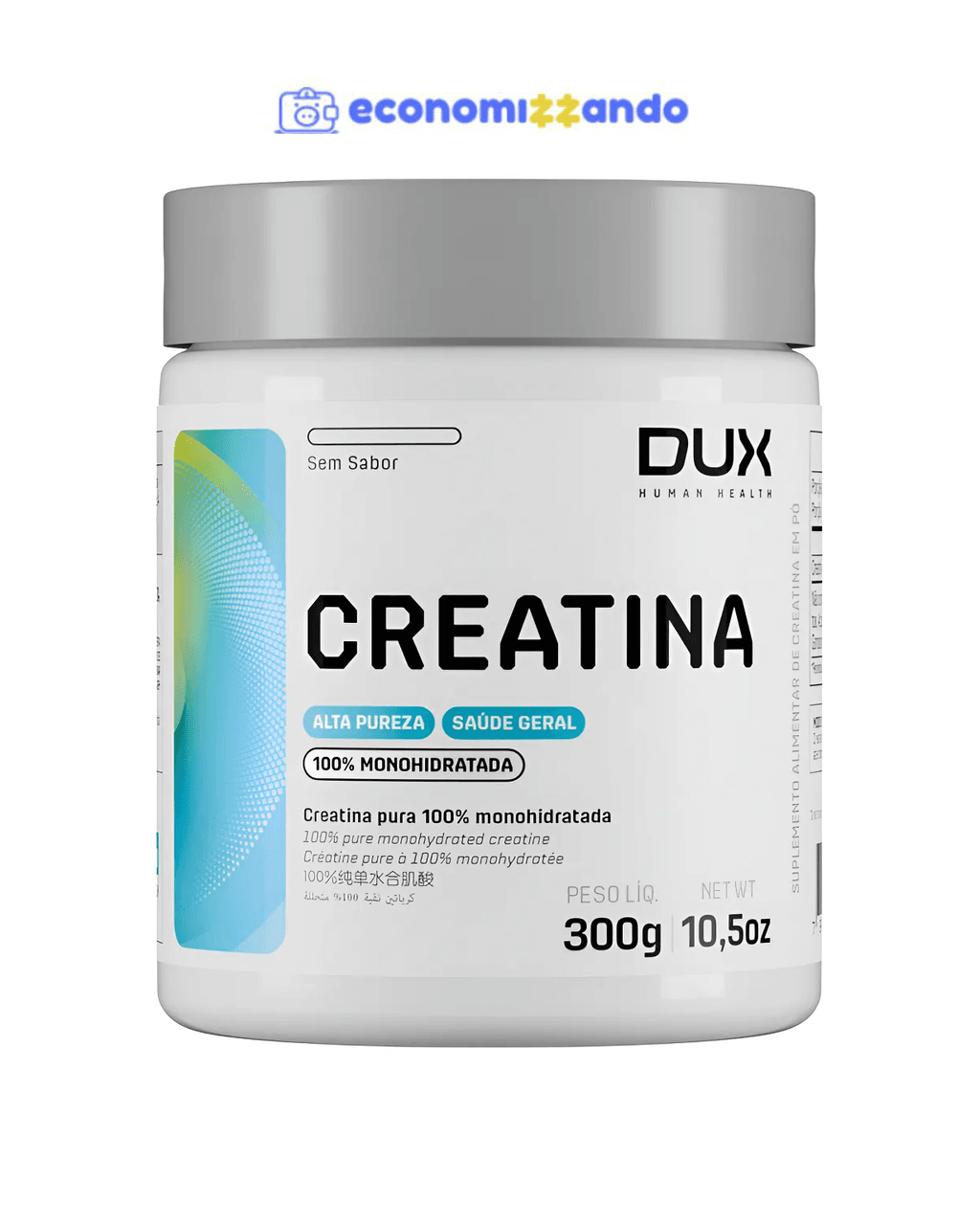 Creatina Monohidratada 100% Pote 300g Dux Nutrition