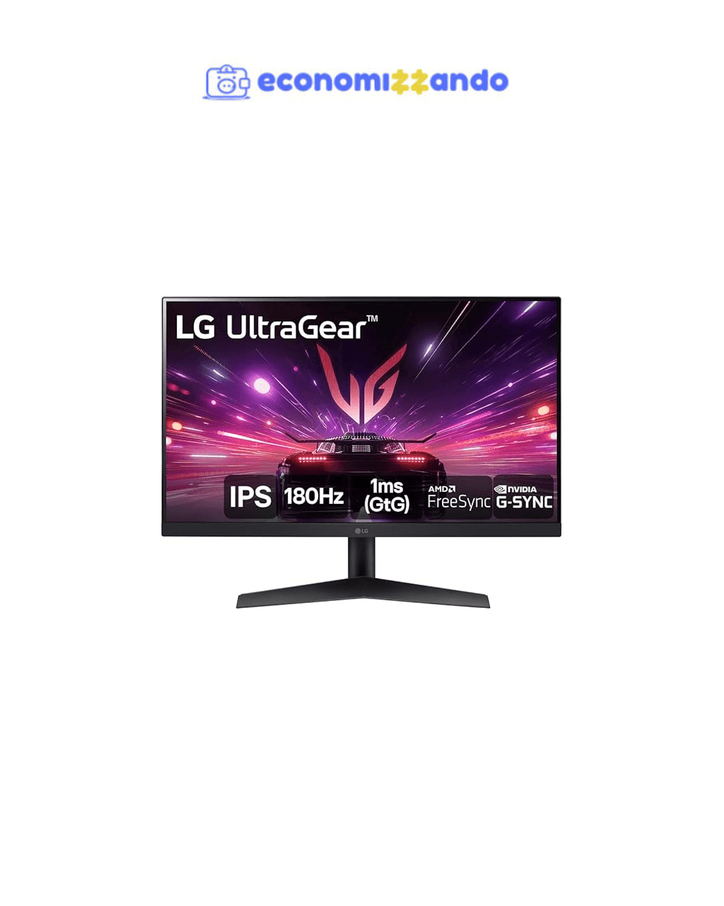 Monitor Gamer LG UltraGear 24” 24GS60F-B IPS Full HD 180Hz 1ms