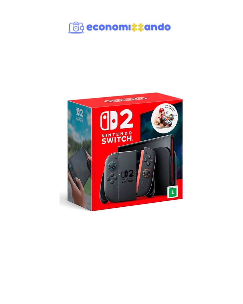 Nintendo, Console   Jogo, Switch 2, Jogo Digital Mario Kart World, Nintendo Switch 2 – Modelo Nacional de Tomada