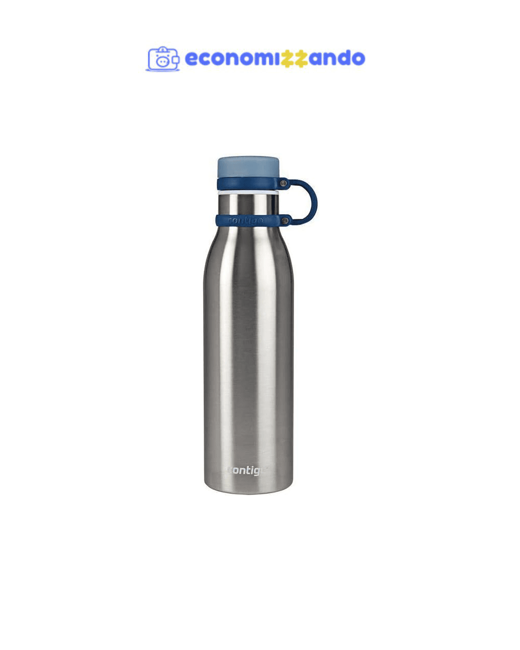 Garrafa Térmica Inox Parede Dupla Matterhorn 591ml Azul Mônaco Contigo