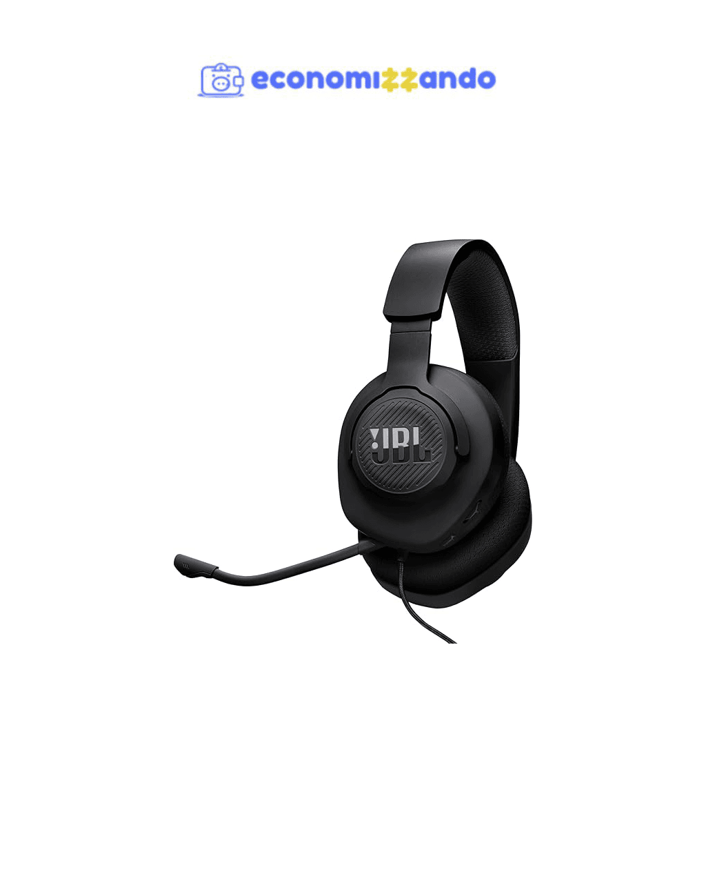 JBL, Fone de Ouvido Com Fio, Quantum 100M2, Over Ear, Microfone Removível - Preto