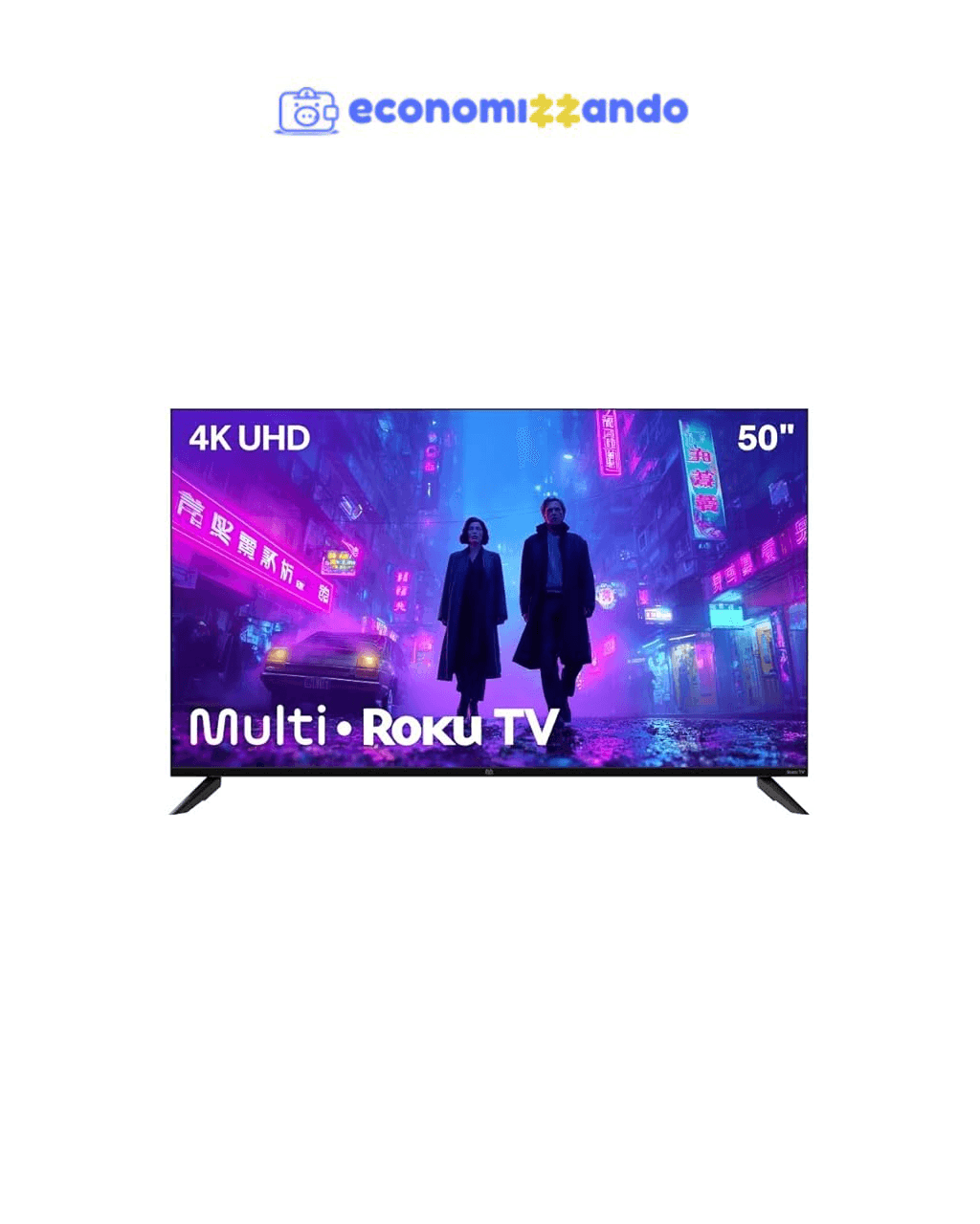Smart TV 50" Roku Multi 4K Compatível com Alexa e Google Home