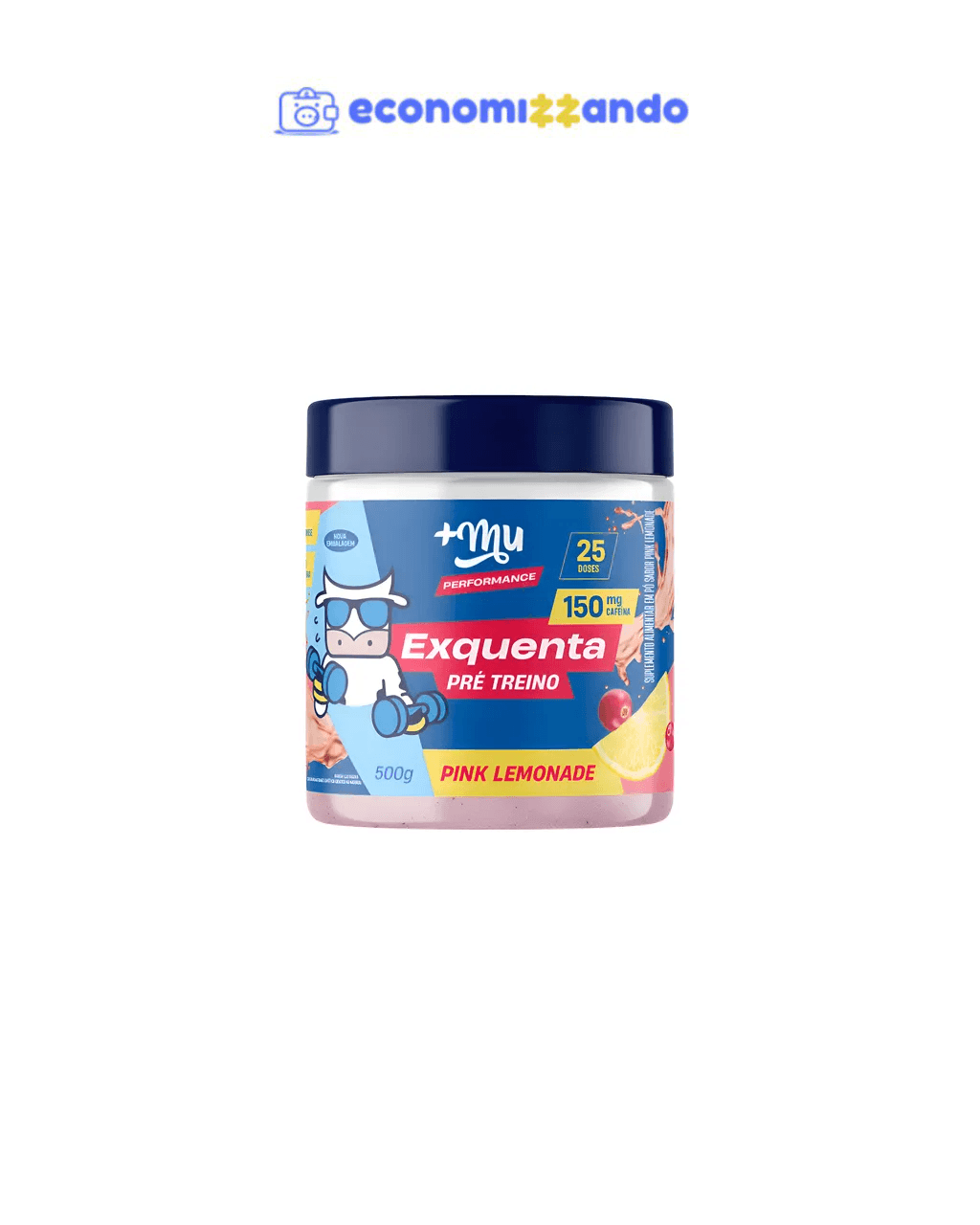  Pre Treino Exquenta Sabor Pink Lemonade 500g  Mu (2 unidades )