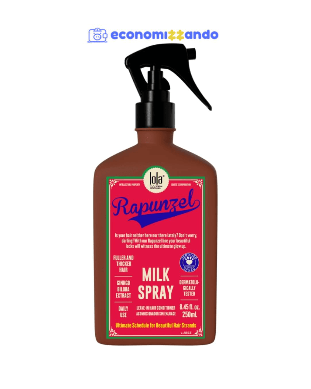 Rapunzel Milk Leave-in Spray 250ml , Lola Cosmetics