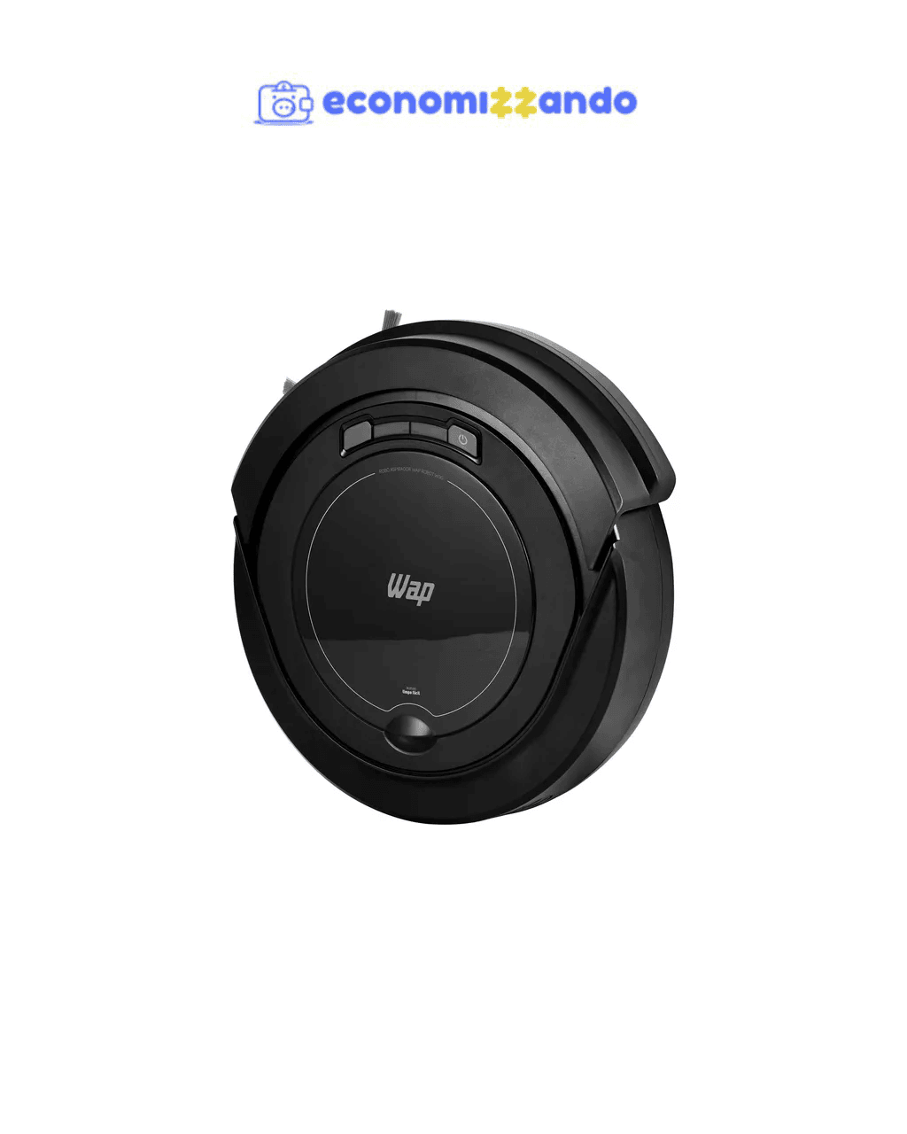 Robô Aspirador Robot W90 Varre Aspira E Passa Pano 30w Wap Cor Preto