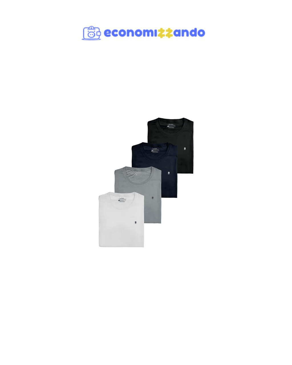 Kit 4 Camisetas Esportivas Polo Wear Sortido