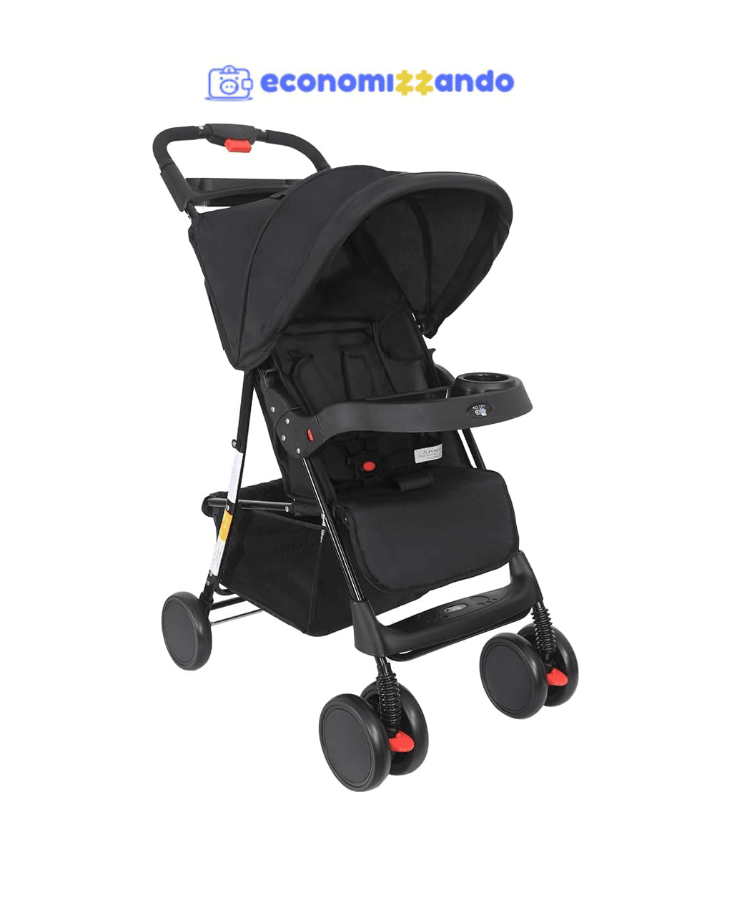 Maxi Baby Carrinho de Bebê Passeio Allday (Até 15kgs) (Preto)