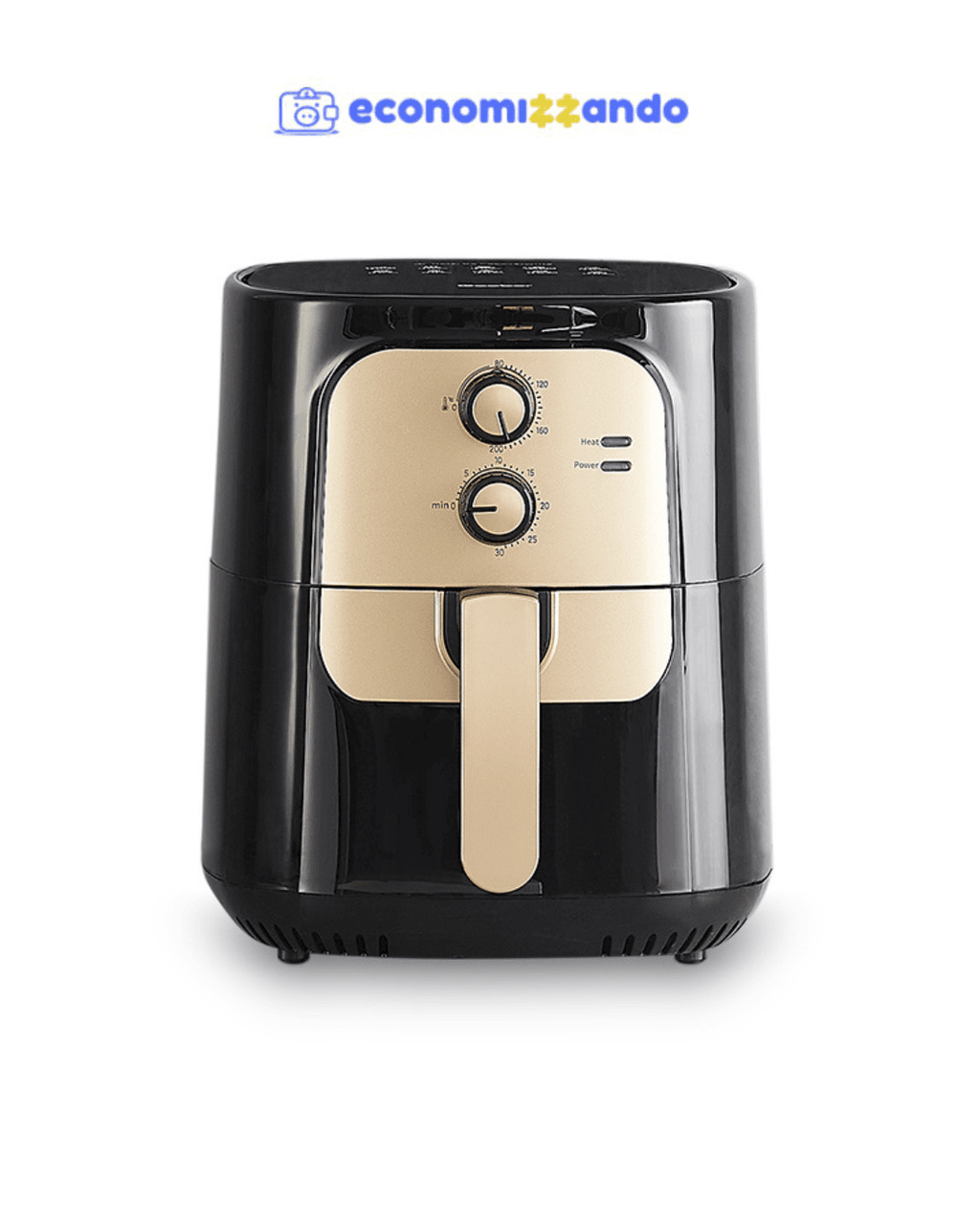 Fritadeira Elétrica Sem Óleo Air Fryer 5.5L Gaabor Jumbo Family 1400w 127V ou 220V Vintage