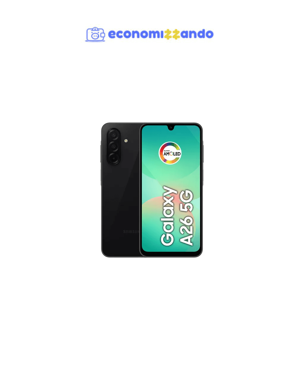 Celular Samsung Galaxy A26 5g 256gb, 8gb Ram, Câmera De 50mp, Ip67, Tela Super Amoled 6.7 , Nfc - Preto