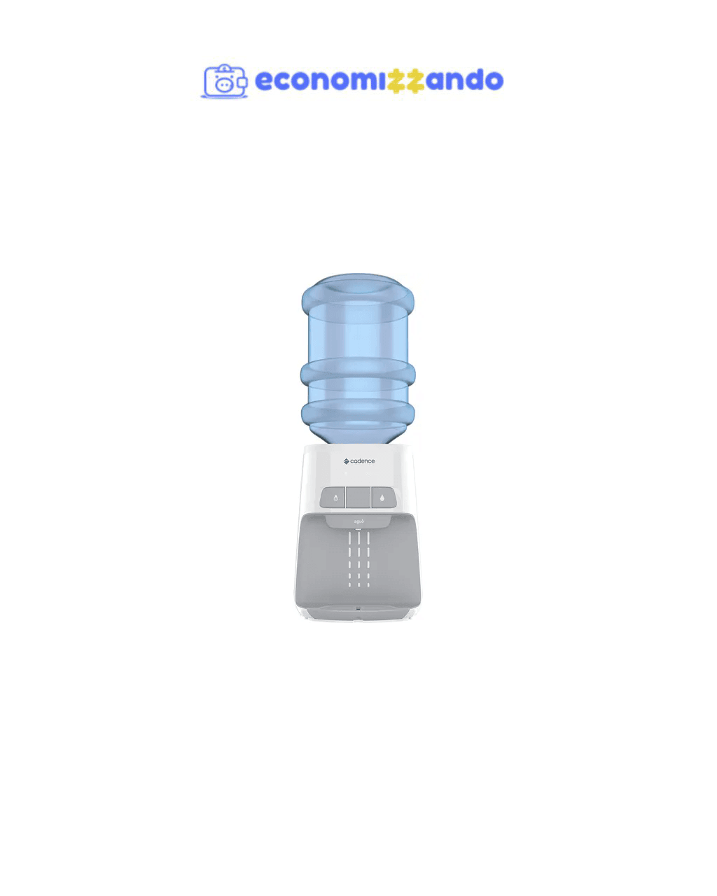 Bebedouro de mesa Cadence gela água refrigerado elétrico galão Aguô BEB110