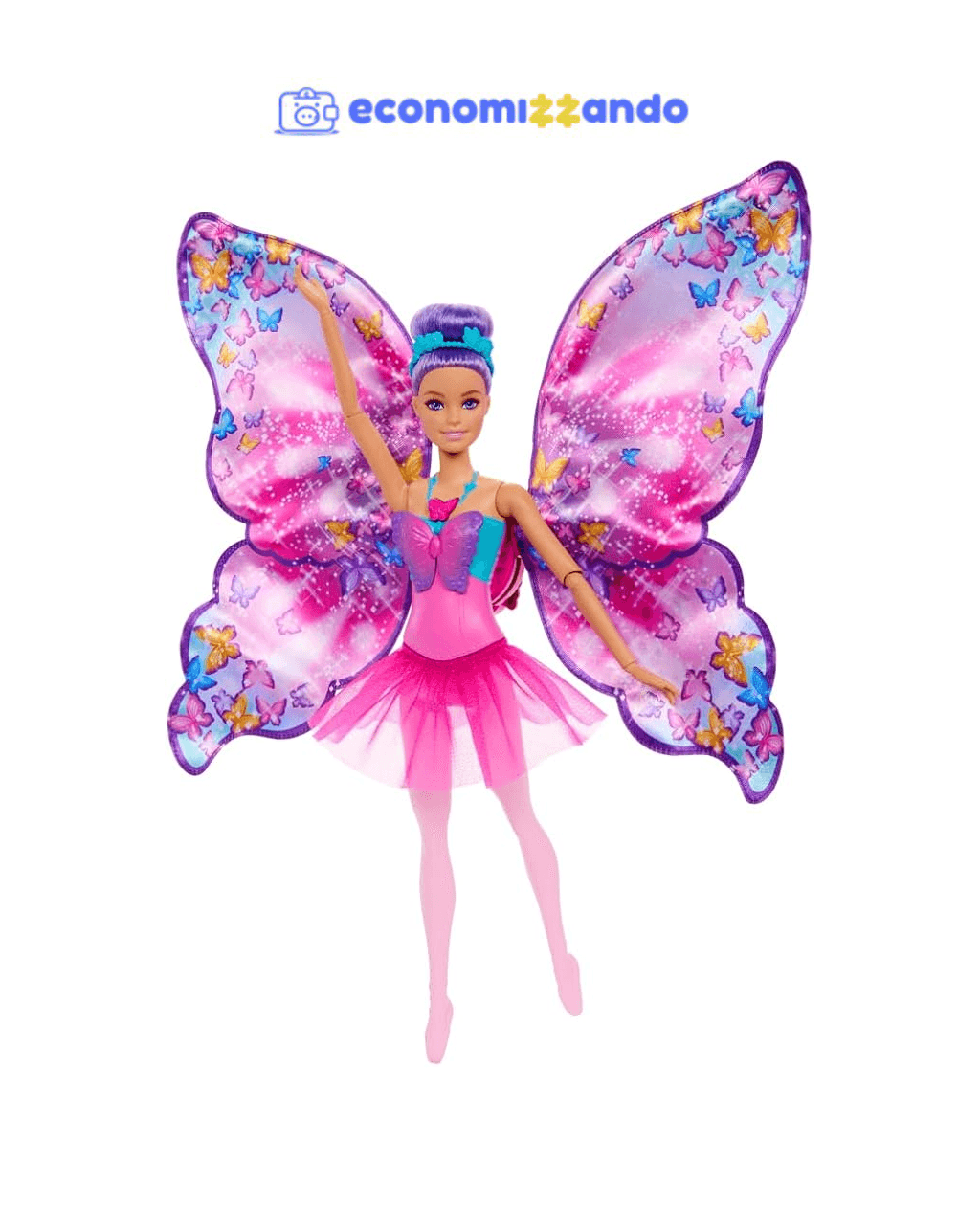 Barbie Fantasia Boneca Bailarina Borboleta para crianças a partir de 3 anos