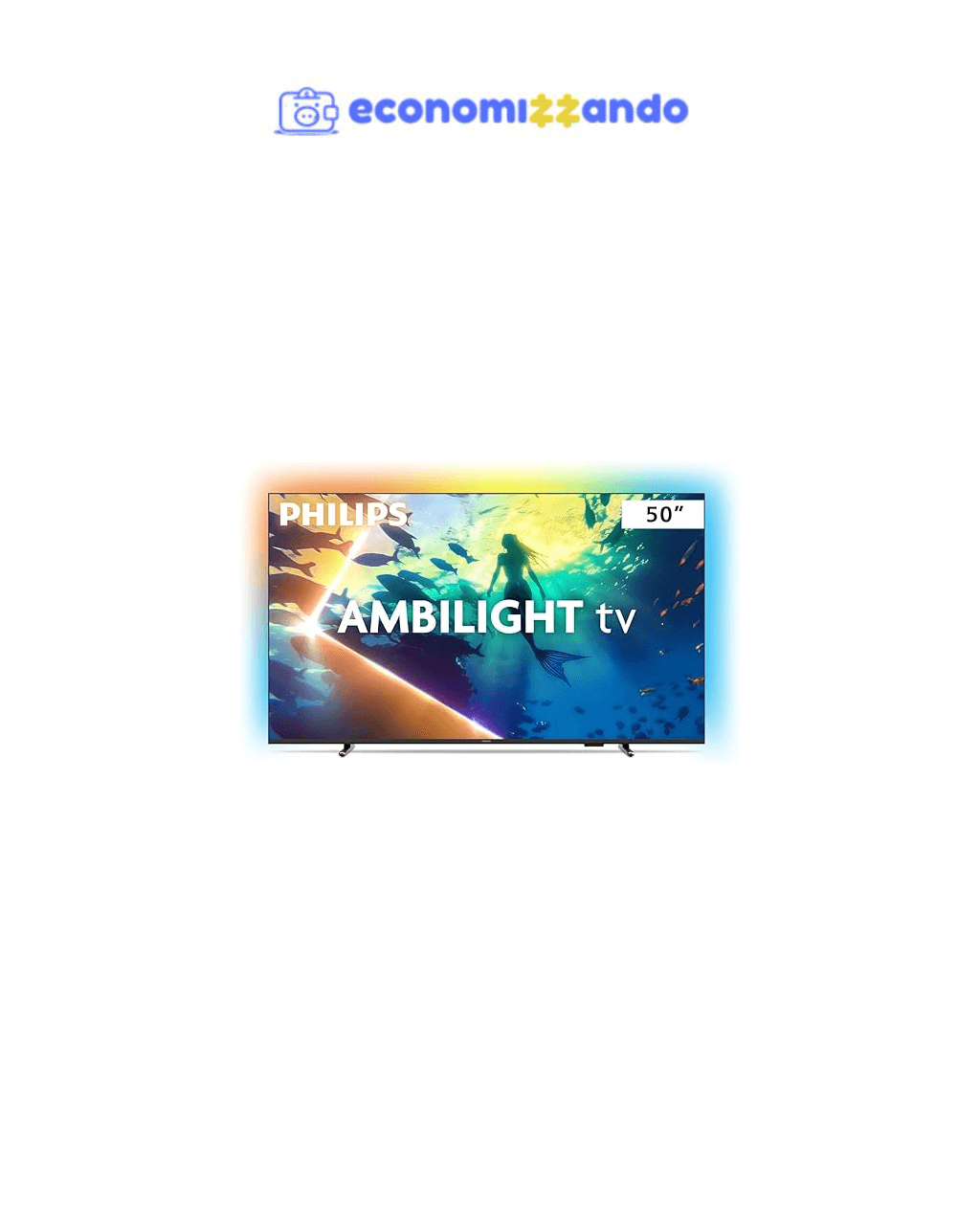 PHILIPS, Smart TV Ambilight 50" 4K, 50PUG8100/78