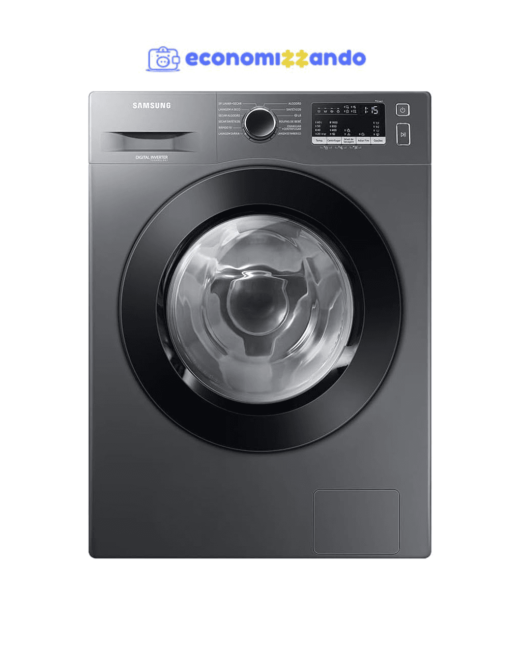 Samsung Lava e Seca WD11M com Digital Inverter WD11M4473PX Inox Look 11/7kg - 127V