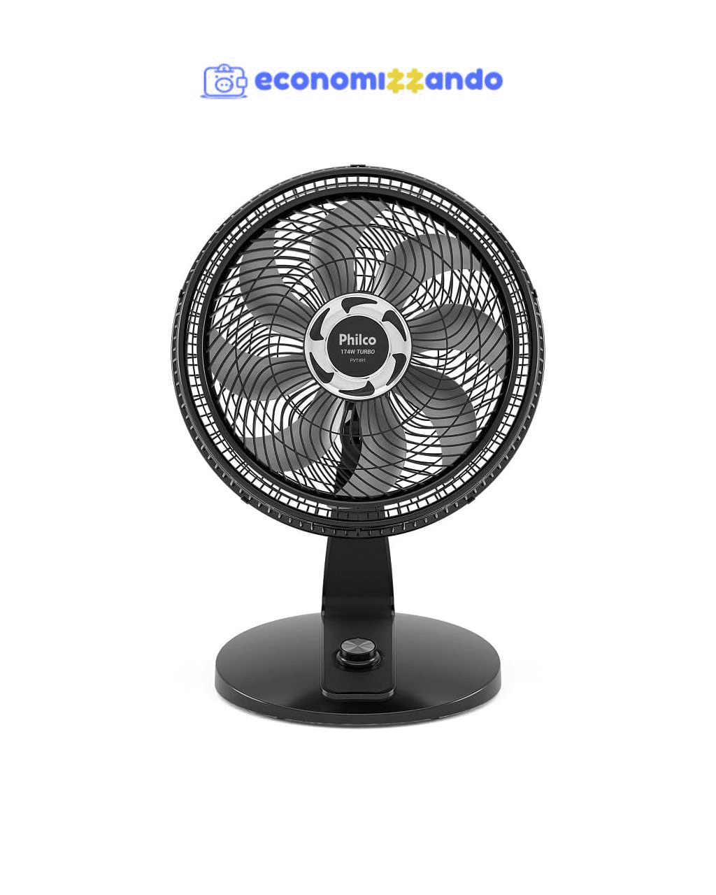 Ventilador de Mesa Philco 40cm 2 em 1 Maxx Force Preto PVT491 – 127 Volts