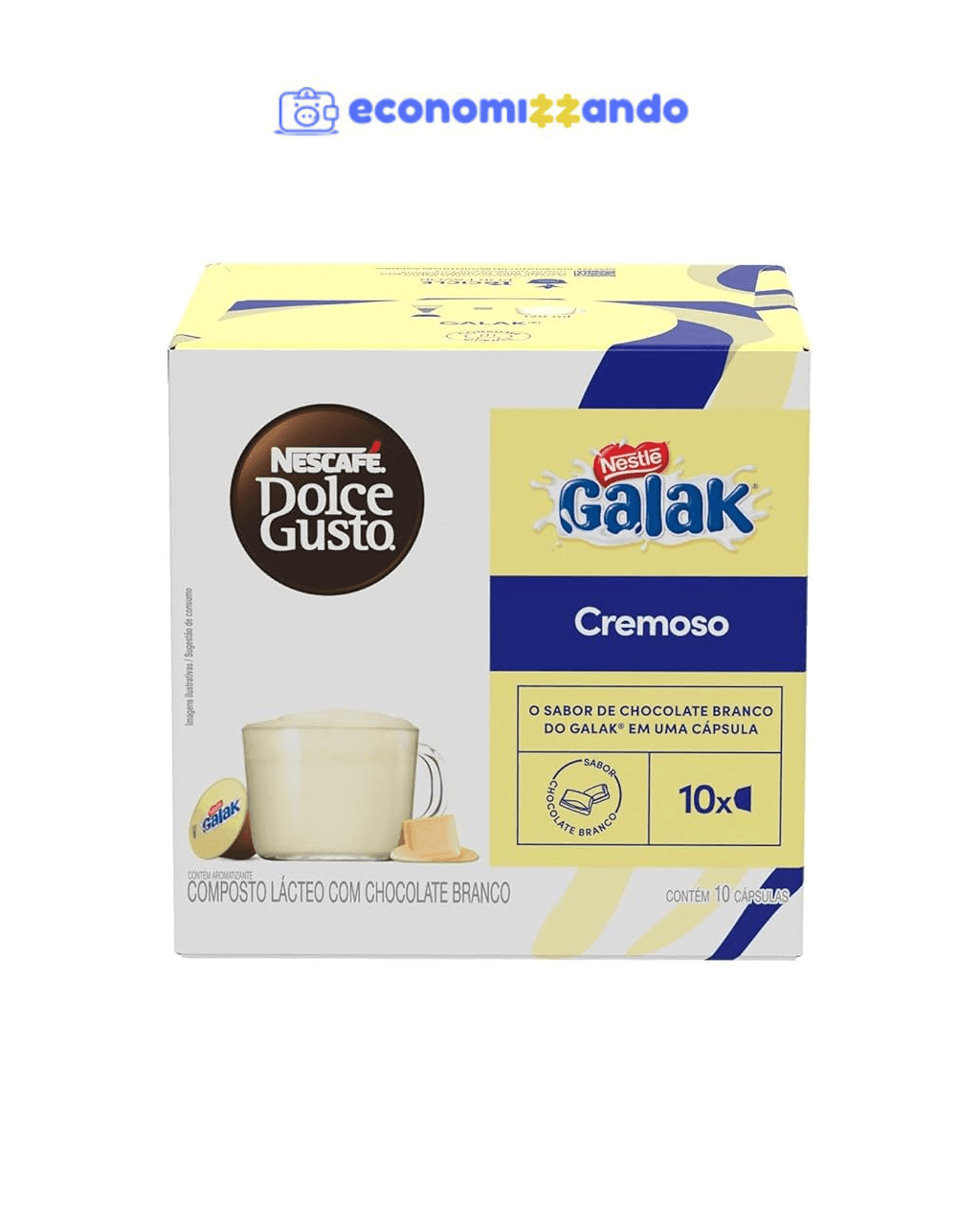 Dolce Gusto Nescafé Achocolatado Em Cápsula Dolce Gusto Galak 10 Cápsulas 180G