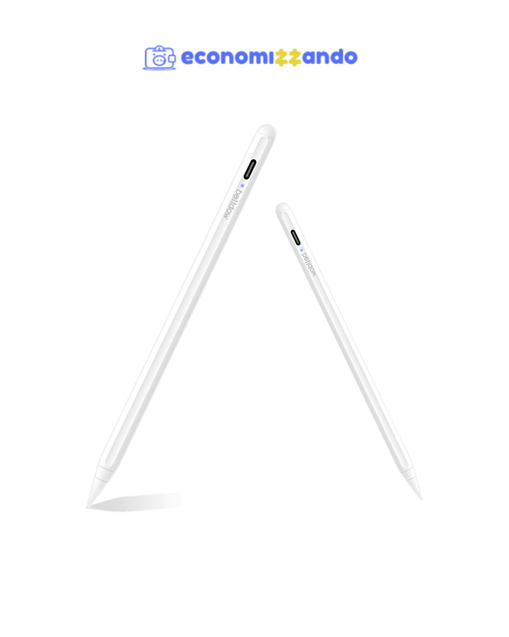 Caneta Touch para Pad com Rejeição da Palma da Mão, Compatível com Pad Air 4/5, Pad Gen 7/8, Pad Pro 11/12.9, Pad Mini 5 2018/2020 Branca