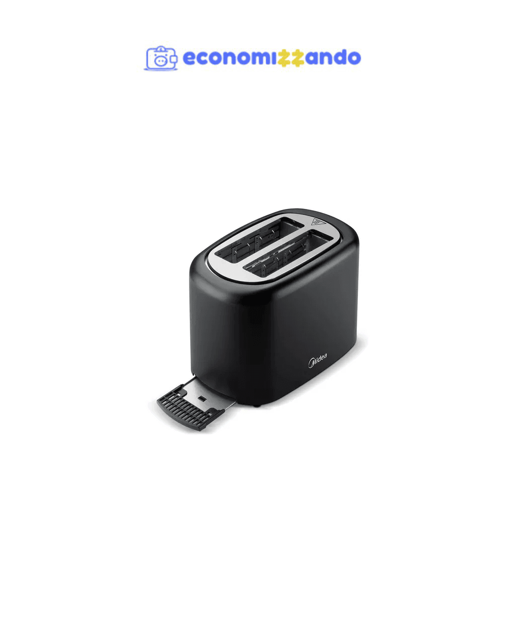 Torradeira Elétrica Automática Quicktoast Cor Preta Midea - 127V