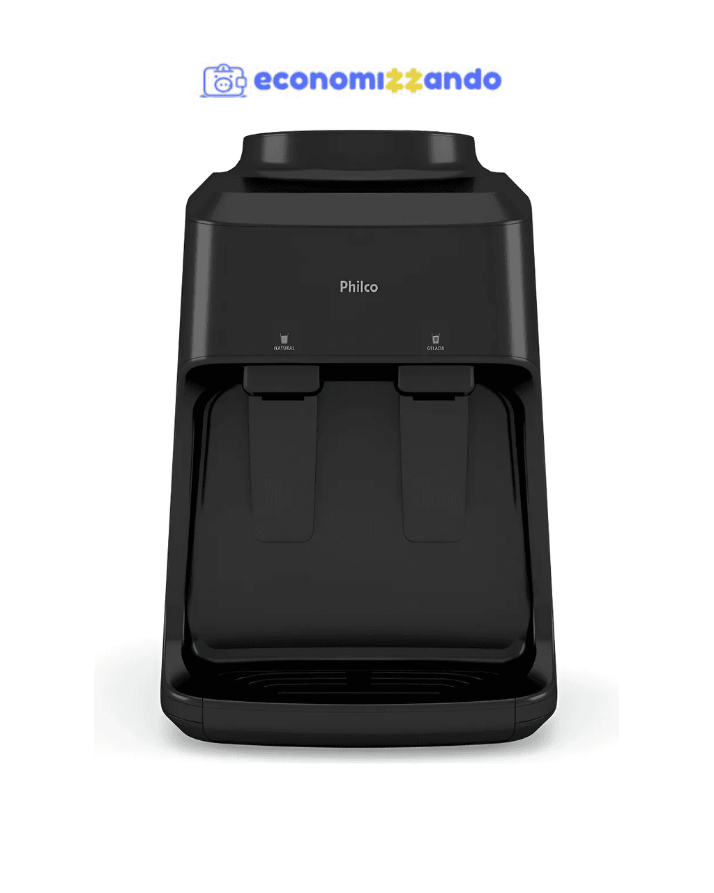 Bebedouro De Água Philco Gelada Natural 10l/20l Bivolt Pbe14 Cor Preto 110V/220V