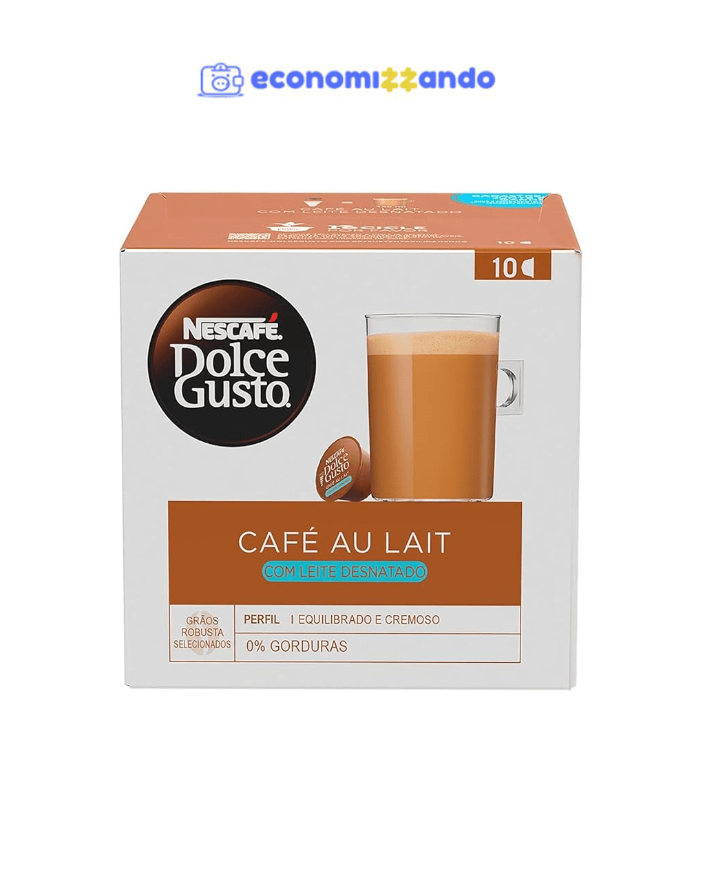 Dolce Gusto Ndg Cafe Au Lait Desn 10Caps 100G
