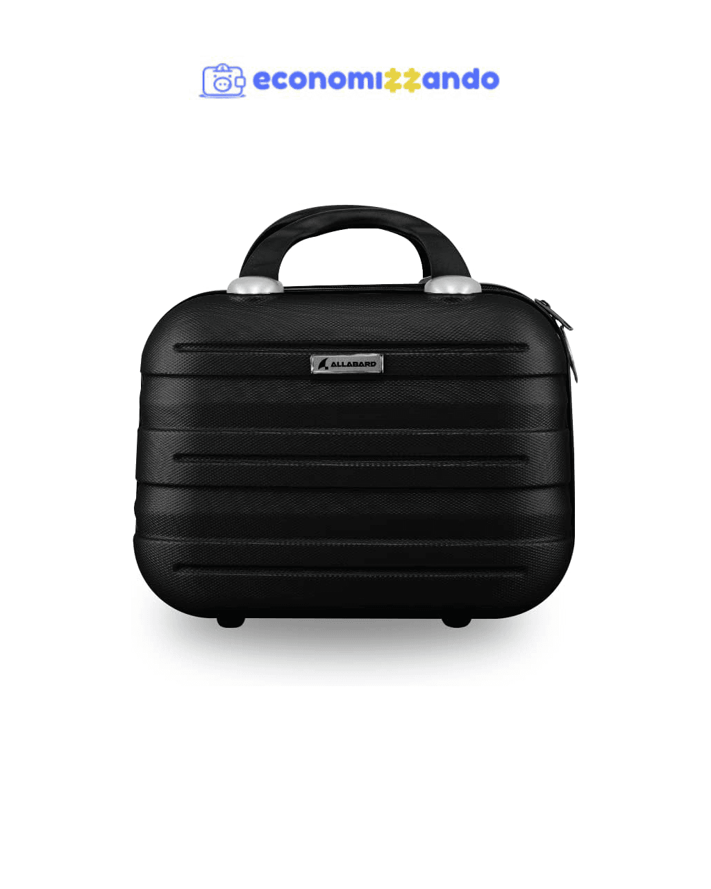 Frasqueira de Viagem Bagagem de Mão Necessaire ABS Rígido Unissex (Preto)