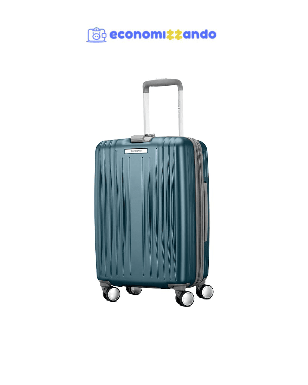 Samsonite Mala de Viagem Quartz Azul Pequena Expansível