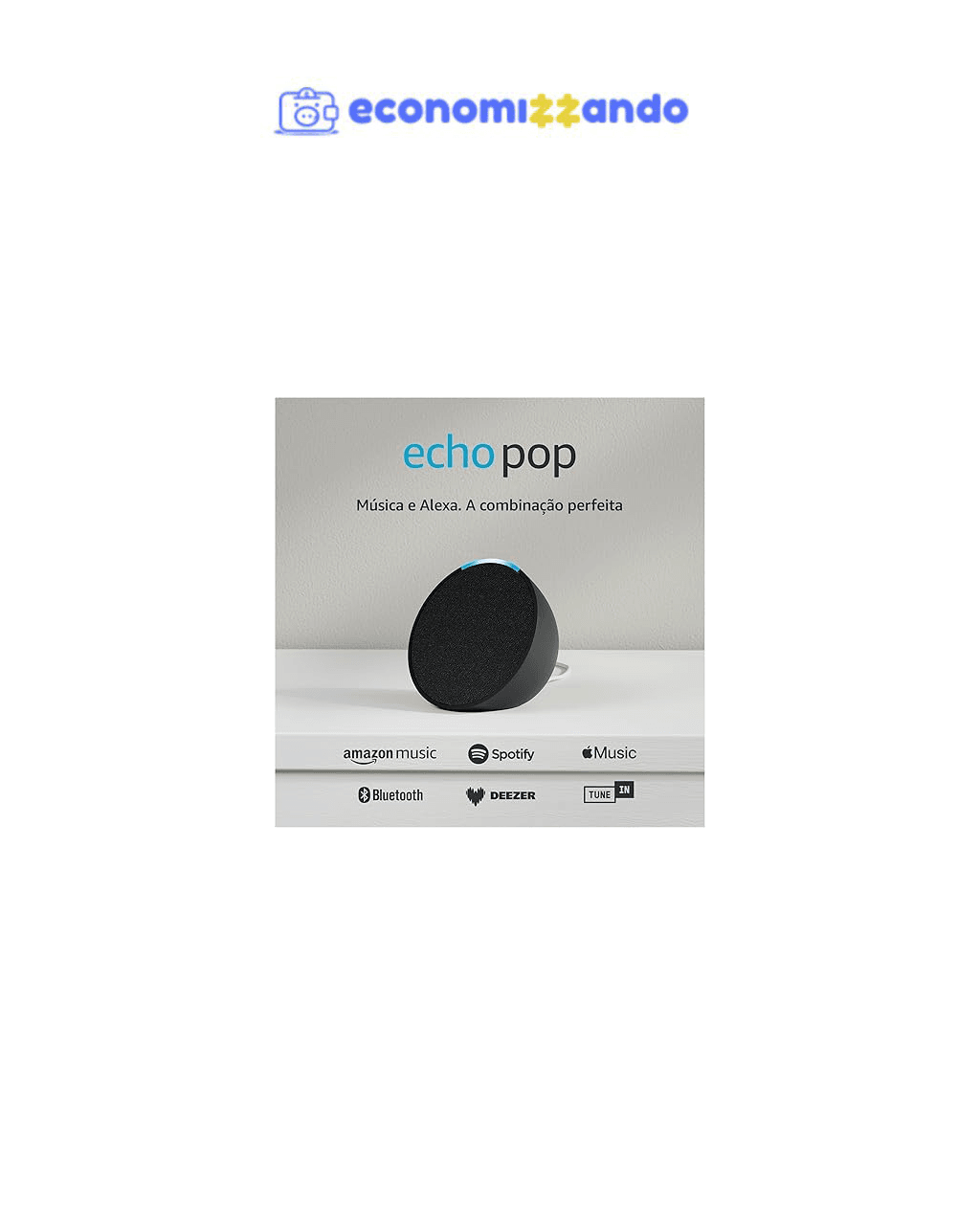 Echo Pop (Geração mais recente) Cor Preta
