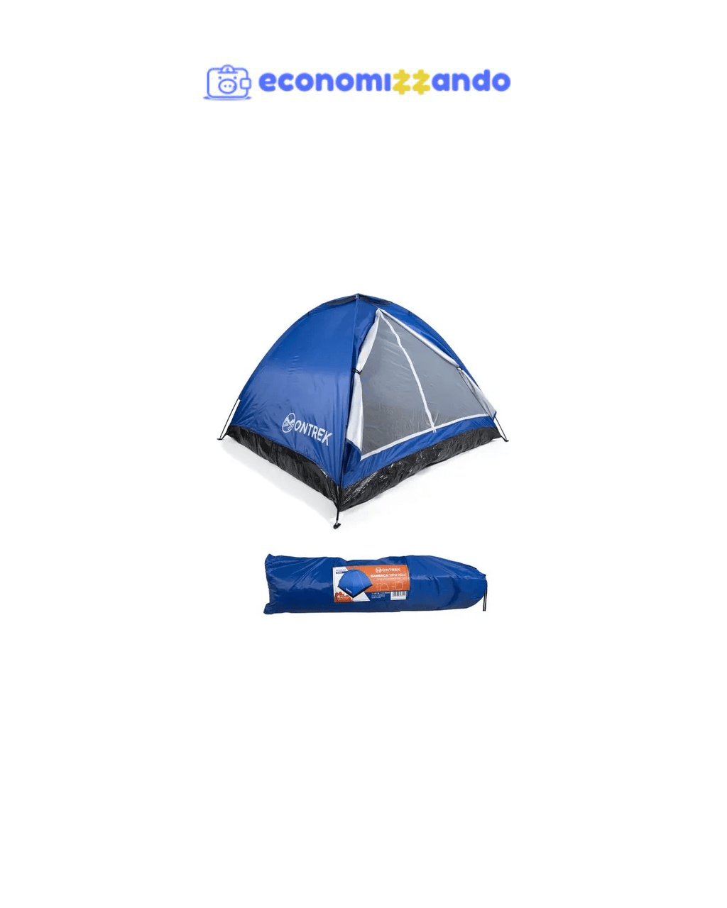 Barraca Camping 4 Pessoas Compacta Com Bag Tipo Iglu Ontrek MC981 Cor Azul