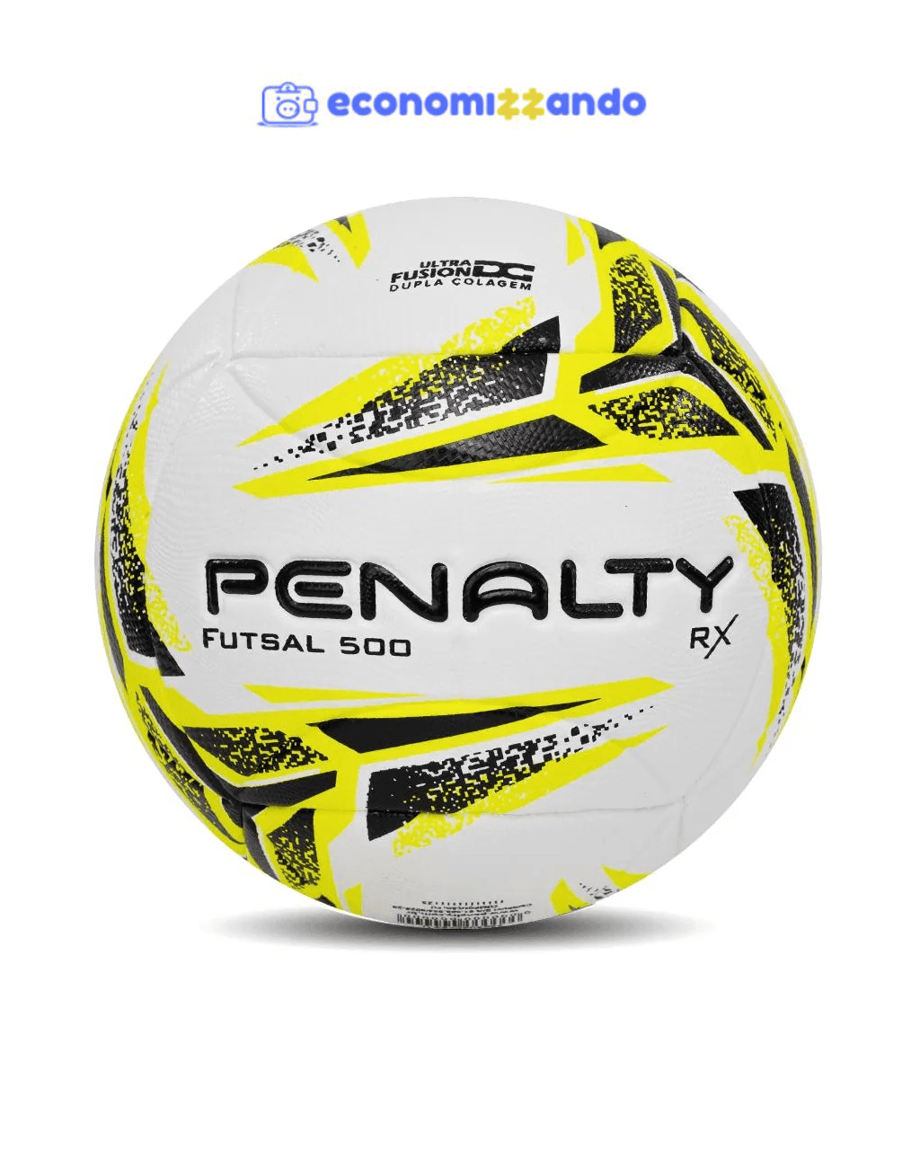 Bola De Futsal Rx 500 Xxiii Cor Branco Amarelo E Preto Penalty