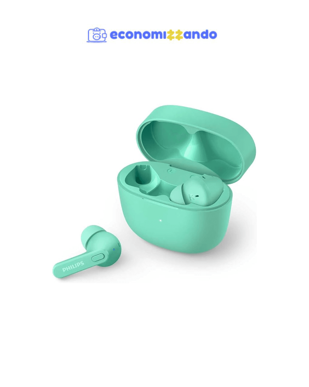 Fone de ouvido sem fio TWS bluetooth com microfone, cor verde TAT2206GR/00