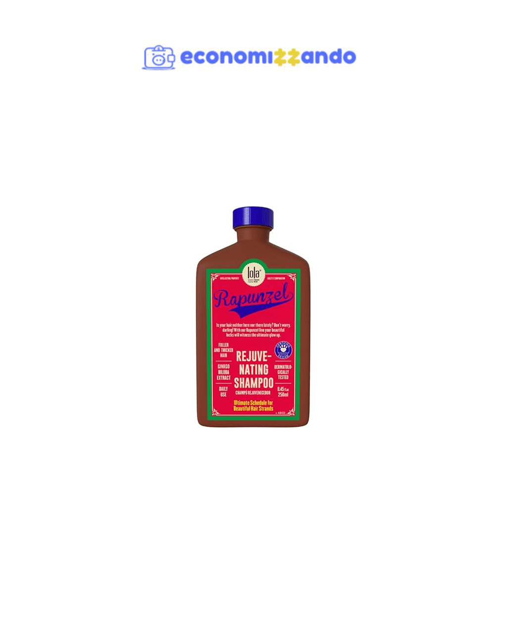 Rapunzel Shampoo Rejuvenescedor 250ml , Lola Cosmetics