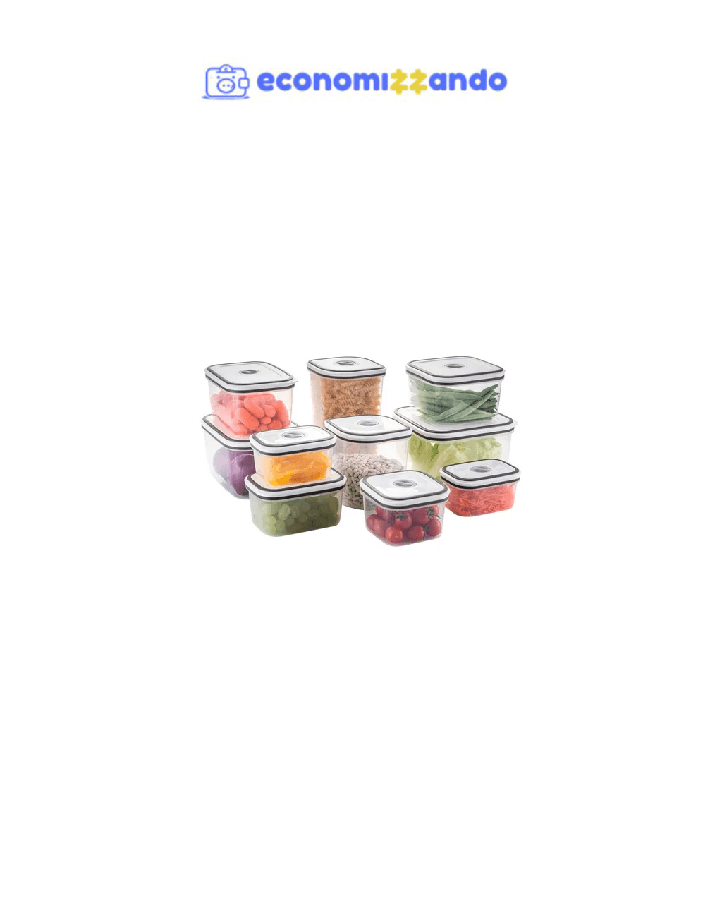 Conjunto 10 Potes Herméticos Com Tampa Easy-open Electrolux
